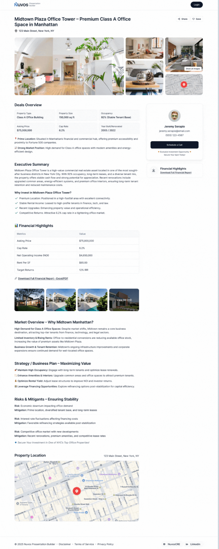 Deal Management Tool within CRE Software Demonstrating Deal Tracking Capabilities